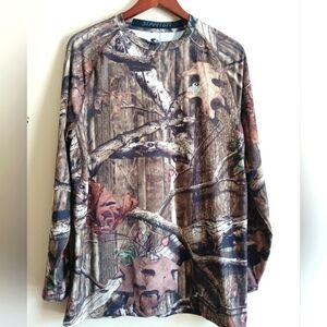 Starter Mossy Oak Camo Shirt Long Sleeve Mens Size XL